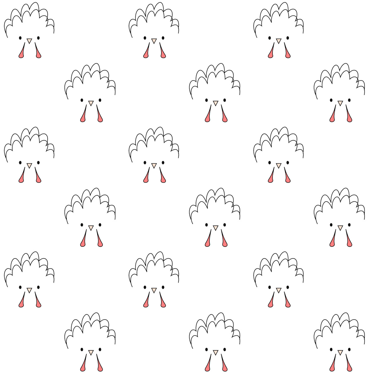 Free digital turkey pattern paper ausdruckbares Geschenkpapier freebie