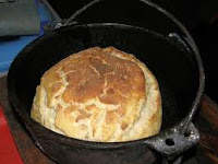 Camp oven damper bread