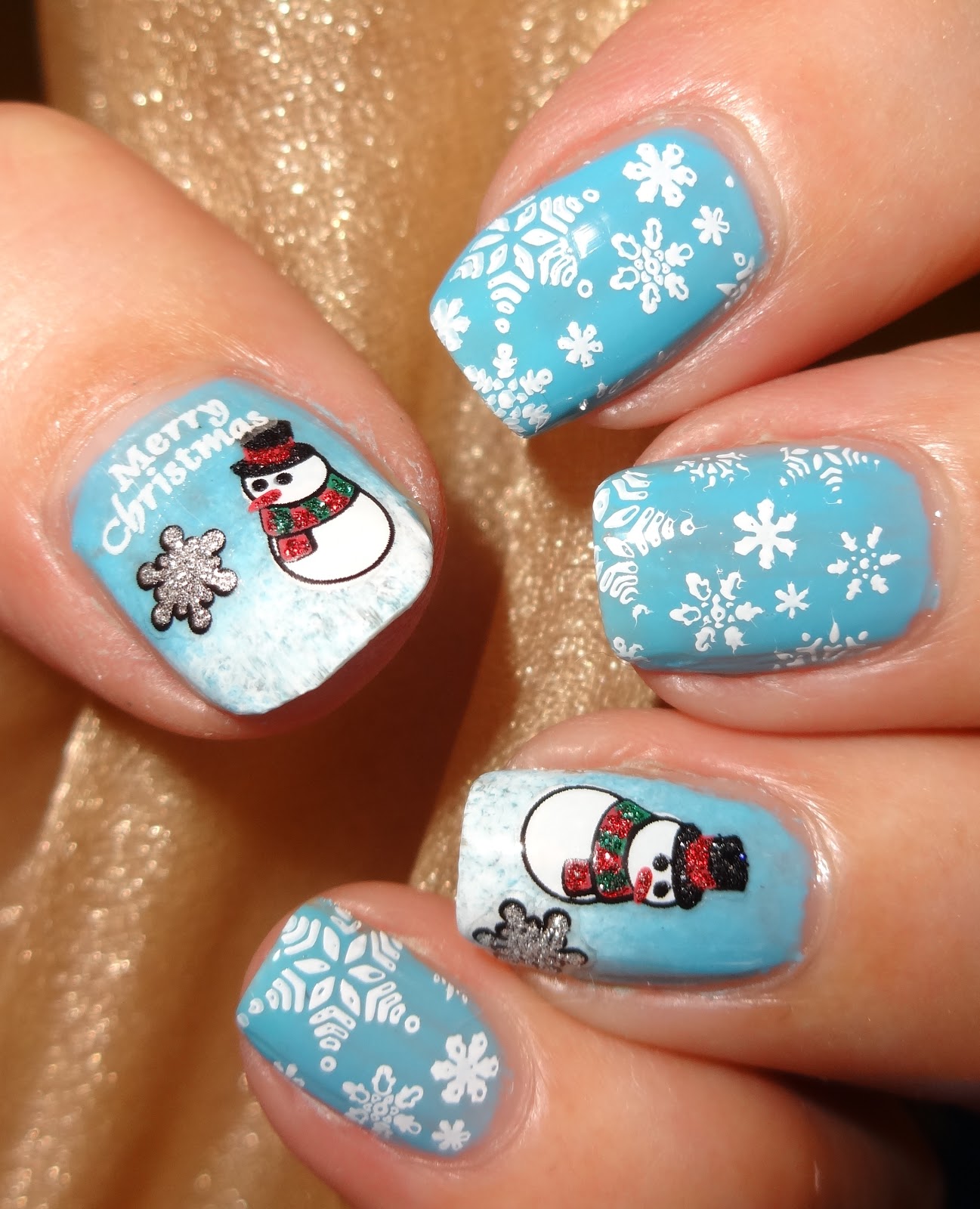 Wendy's Delights Glitter Christmas Nail Stickers from Charlies Nail Art