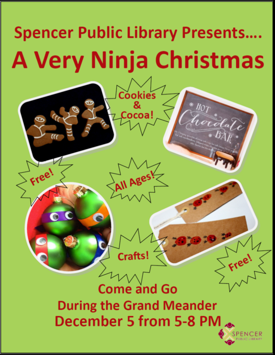 News at Spencer Public Library Grand Meander Monday, December 5th