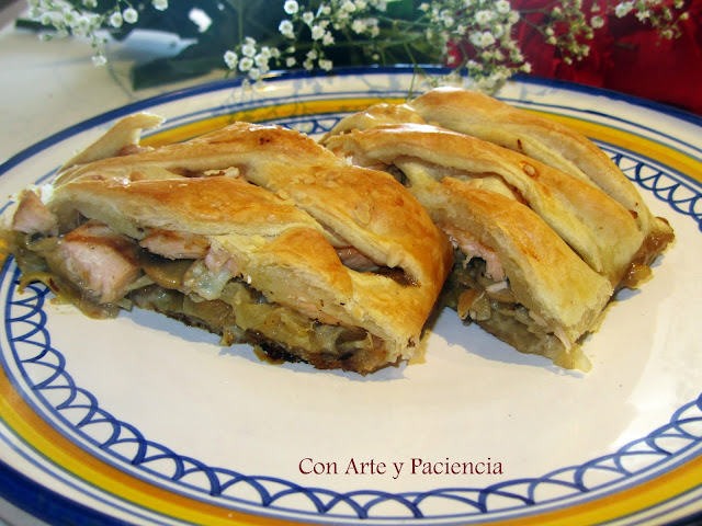 Salmón enrejado. Receta para navidad