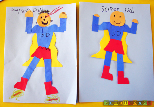 fathers day card for kindergarten