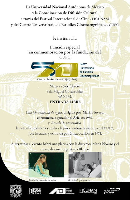 50 aniversario del Centro Universitario de Estudios Cinematográficos CUEC