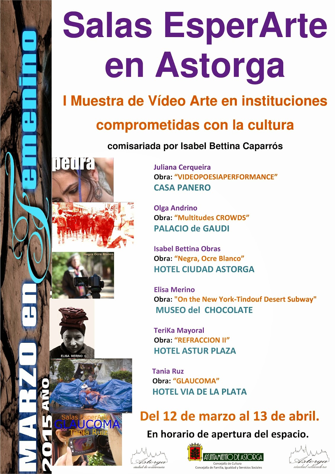 al cielo: SALAS ESPERARTE EN ASTORGA. I MUESTRA DE VIDEO ARTE EN