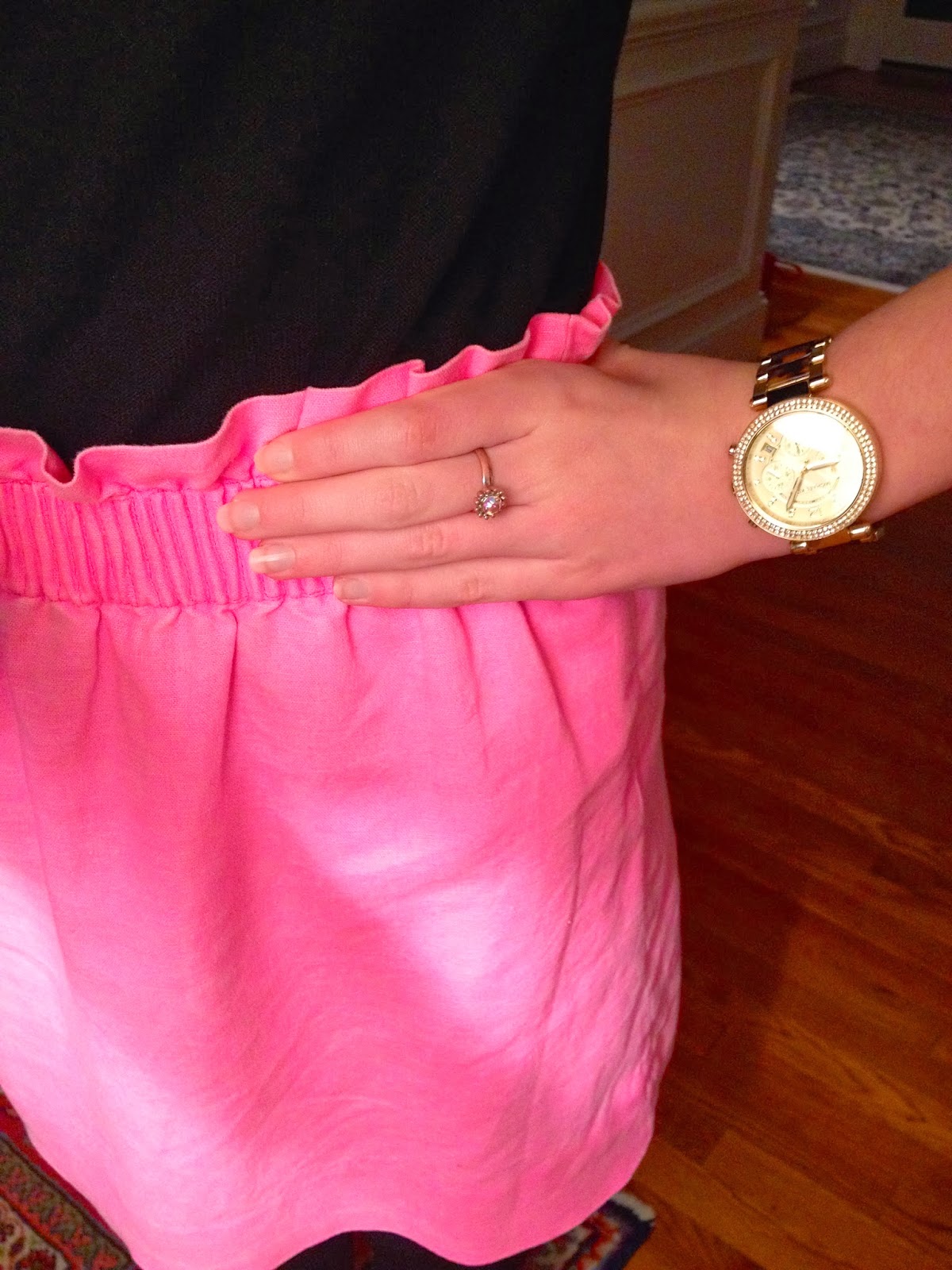 what's black, white, and pink all over? Poised and Preppy what's