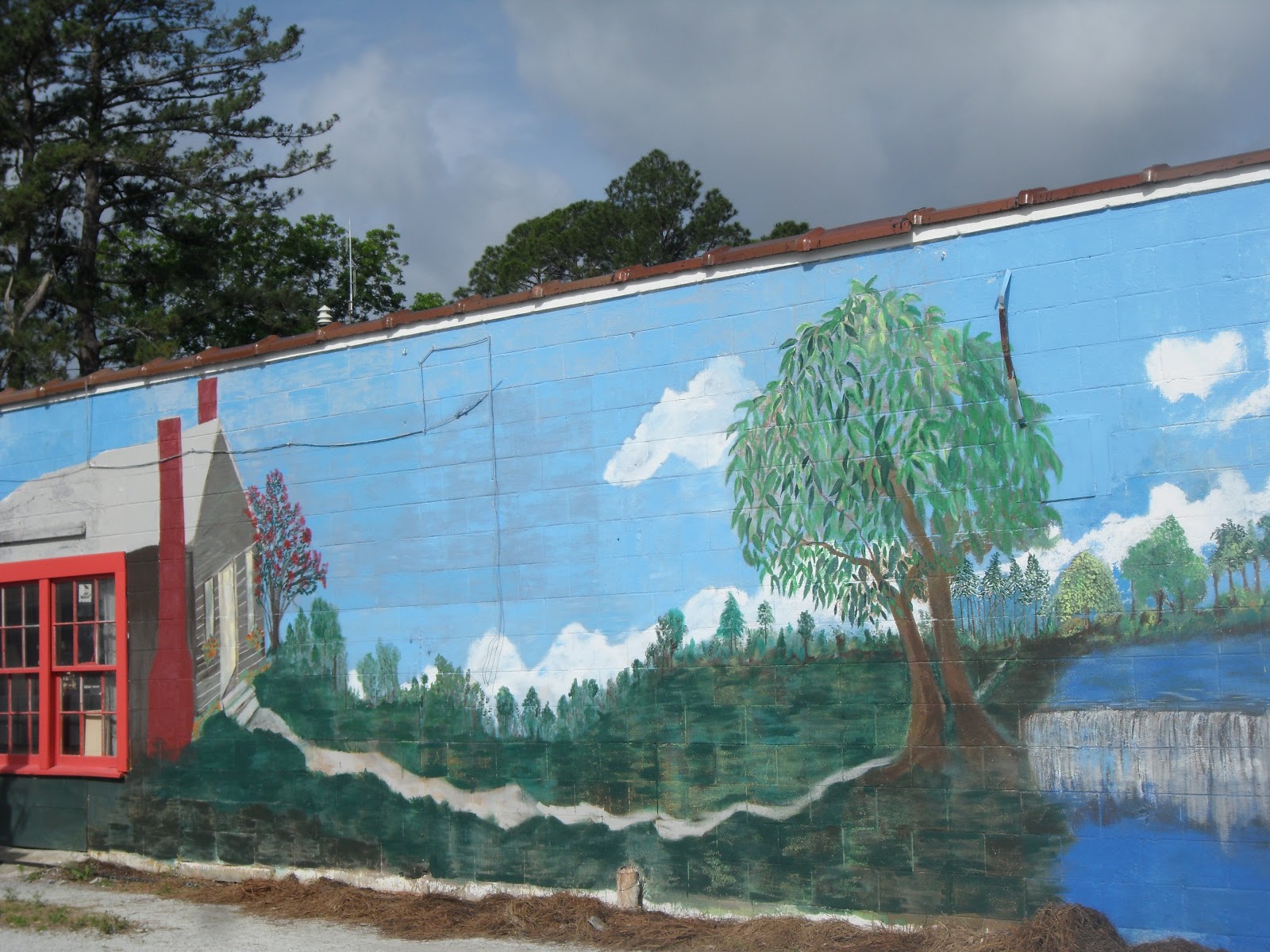 AweWinds Murals Trenton Mill Pond Mural Finished