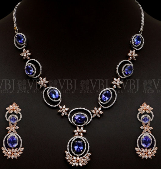 Blue Sapphire Necklace at Rs 9000/piece | Saphire Gemstone in Jaipur | ID:  19876895255