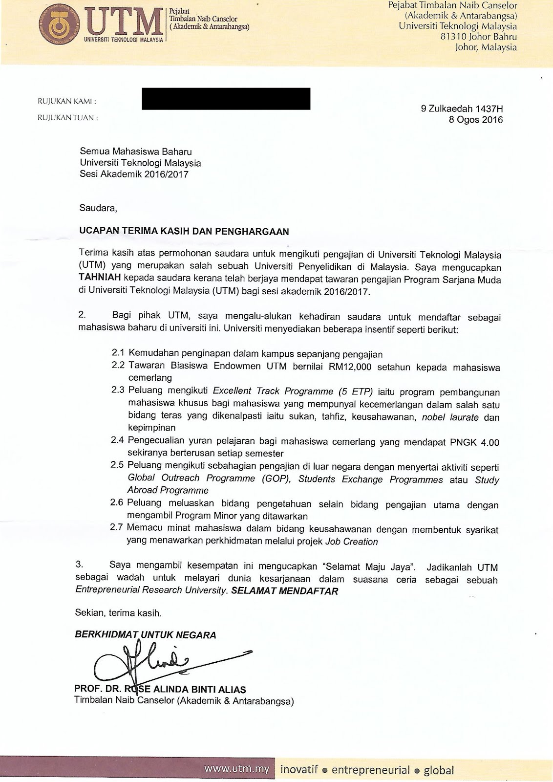 UTM Petroleum + Biasiswa RM 6K/Sem Offer