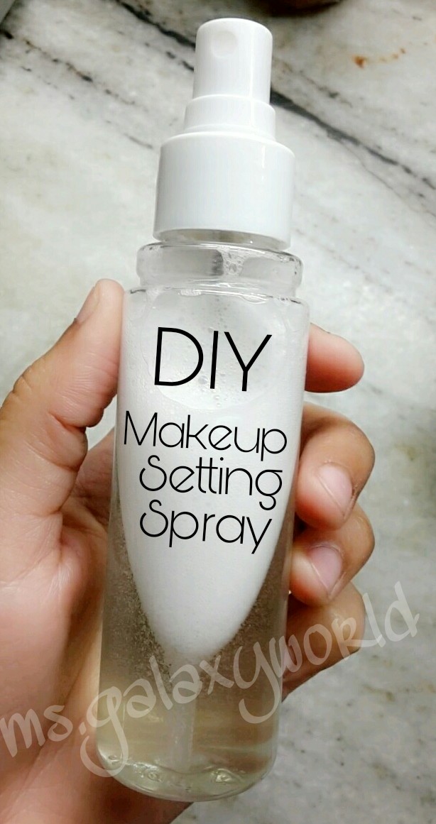 Ms.Galaxy's World EASY DIY How to make a Dewy Makeup Setting Spray.