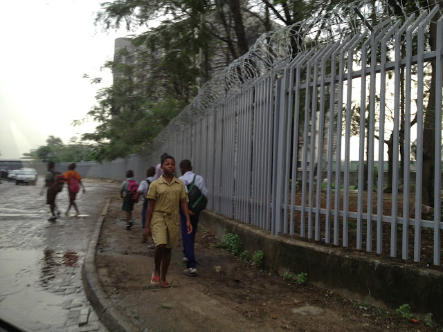 Students going to school in Lagos, Nigeria