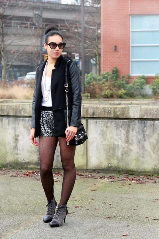 Style Rhapsody: Black, White and Sequins All Over