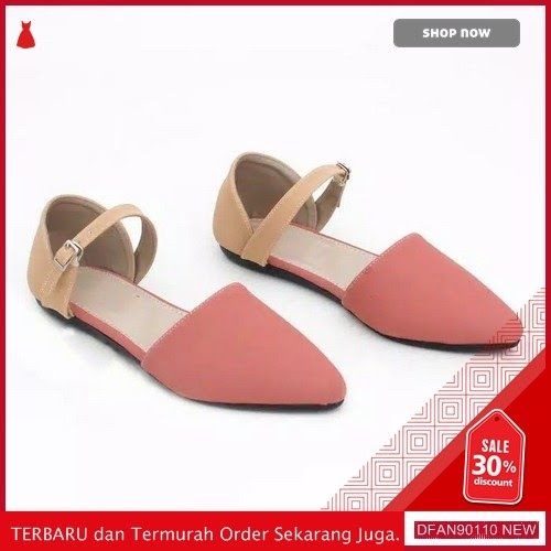 JUAL DFAN90110F34 SEPATU N SANDAL FRx034 WANITA 01 FLATSHOES TERBARU BMGShop