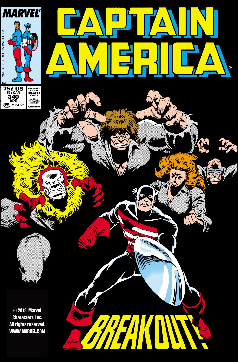 Read online Captain America (1968) comic -  Issue #340 - 1