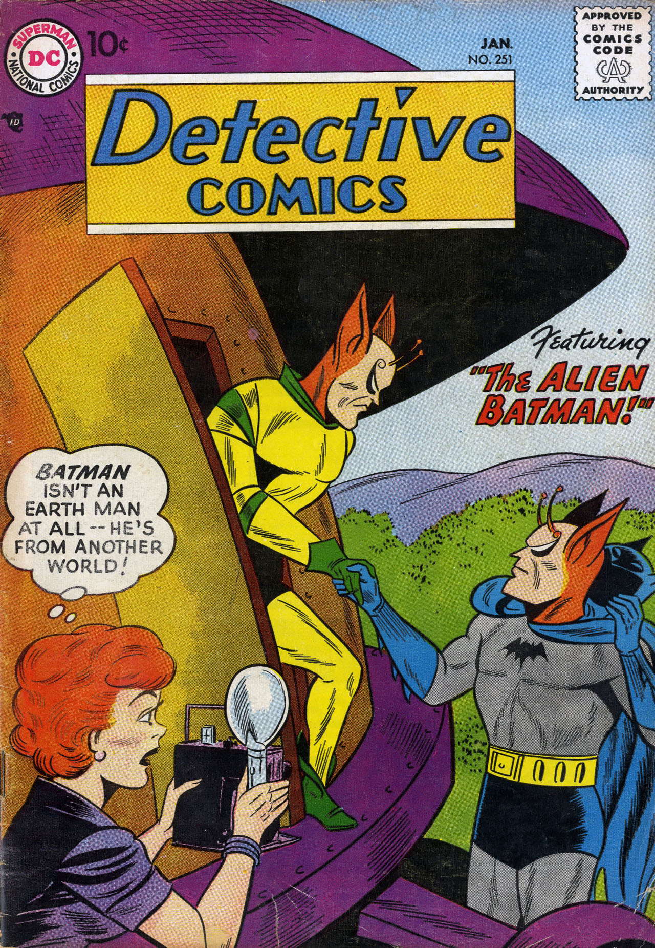 Read online Detective Comics (1937) comic -  Issue #251 - 1