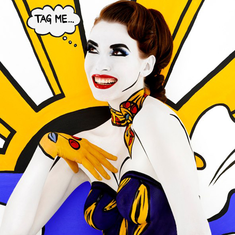 Pop Art Body Painting