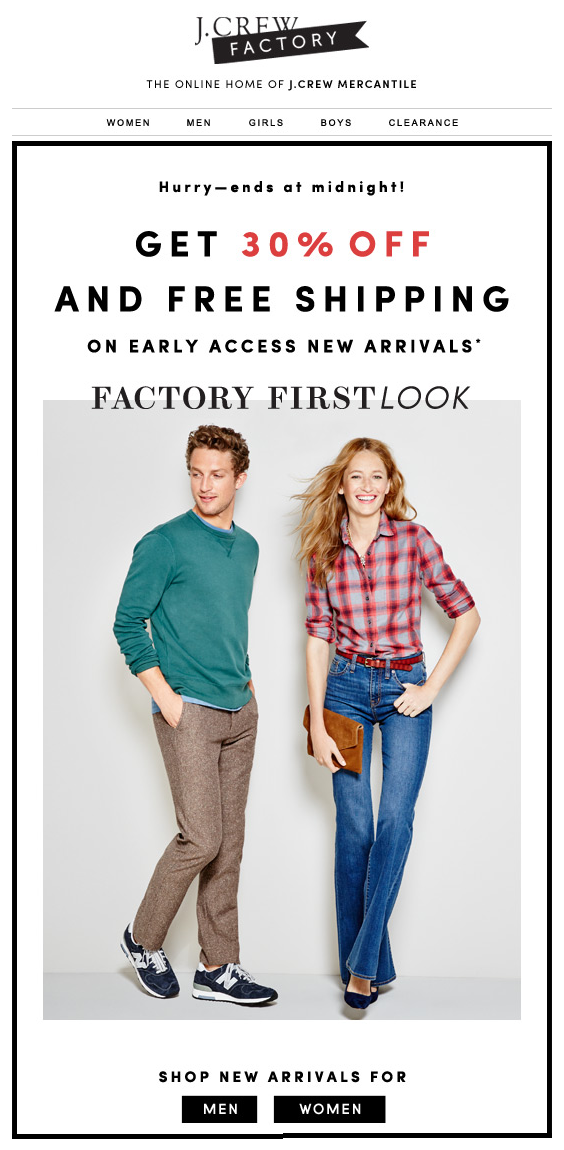 J.Crew Aficionada J.Crew Factory Exclusive Early Access Shop new