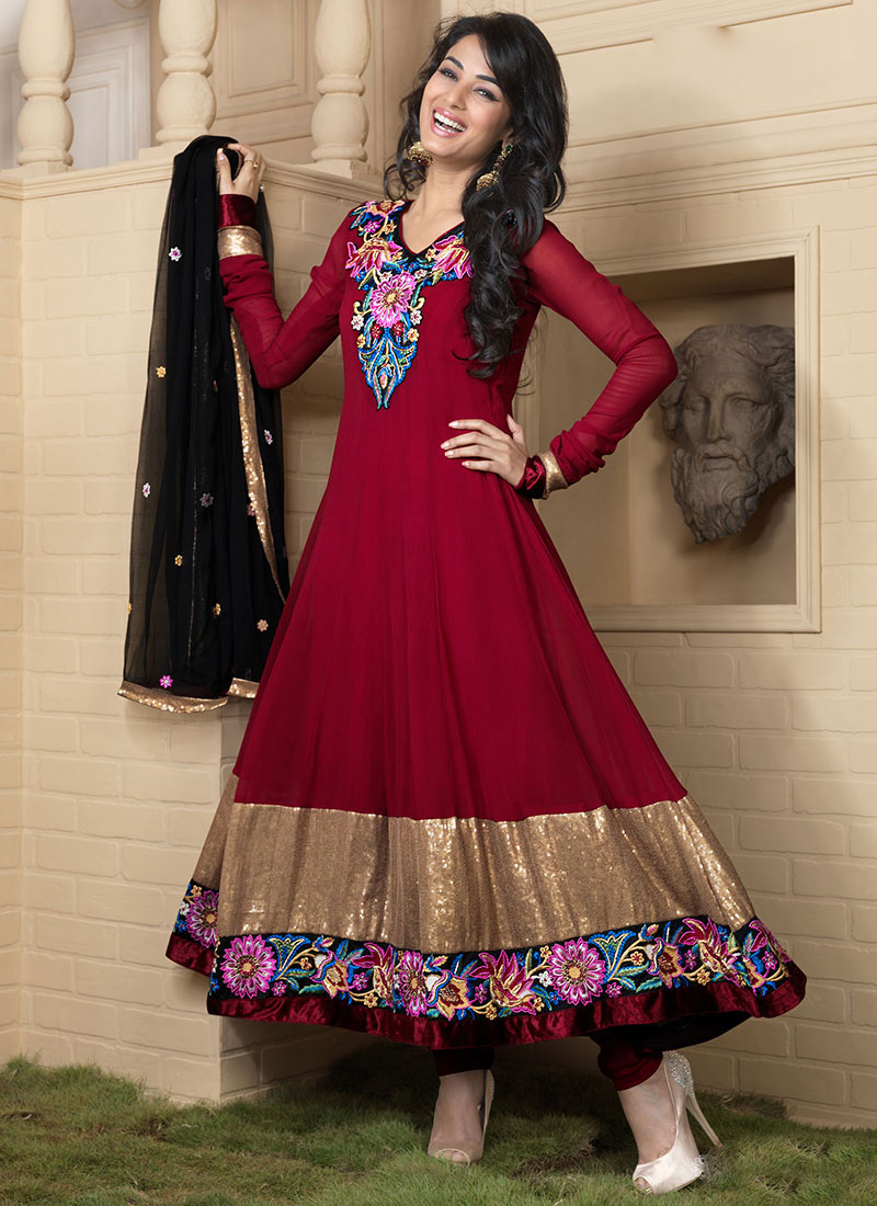 New Stylish Designer Anarkali Suits 2017 Dresses Pattern - Romantic ...