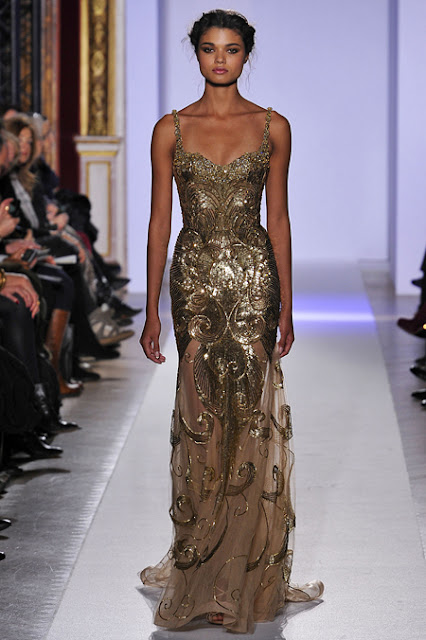 Patricia Bonaldi golden textured gown | Luvtolook | Virtual Styling