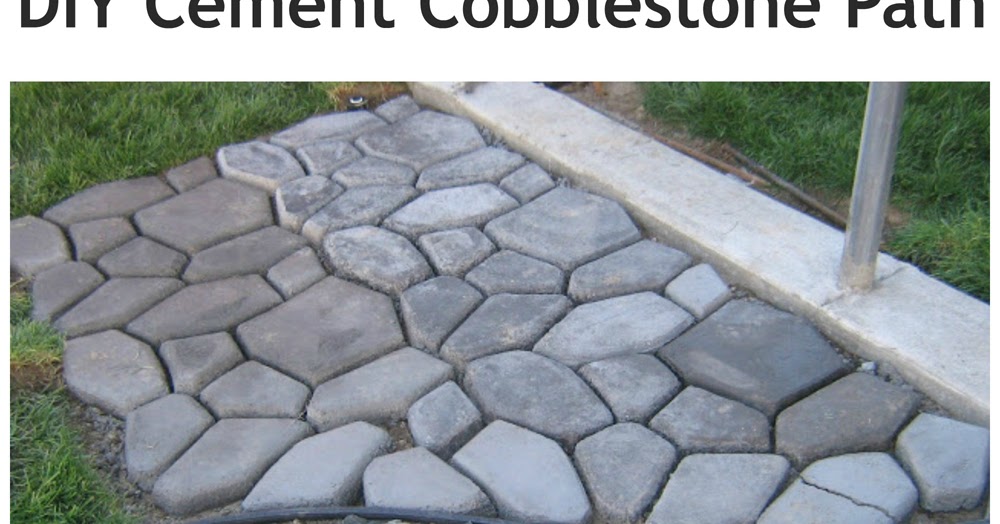 DIY Cement Cobblestone Path Tutorial Handy & Homemade