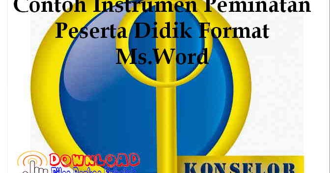 Guru BK Contoh Instrumen Peminatan Peserta Didik Format