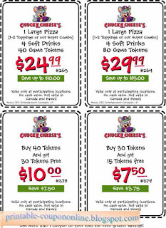 Free Printable Chuck E Cheese Coupons Free Printable Chuck E Cheese Coupons