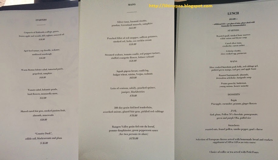 Tiny Pea's Travel & Foodie experiences: [Foodie] Pollen @ Garden by the Bay