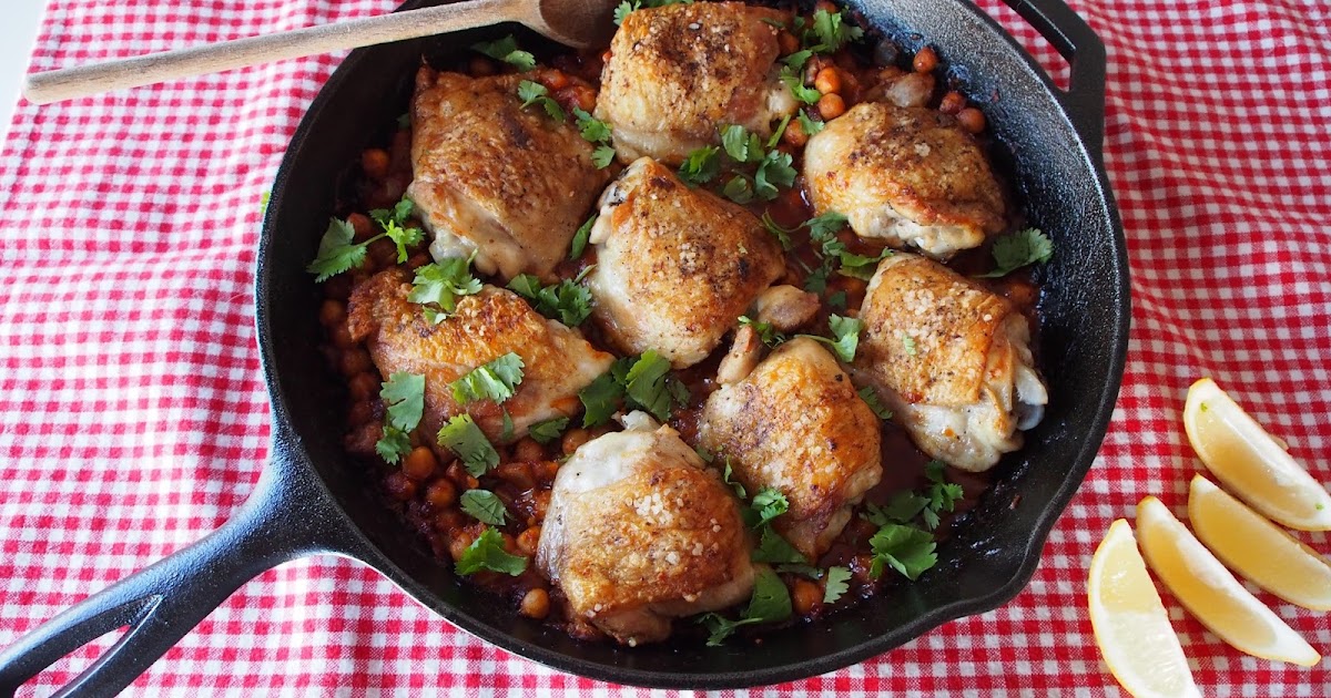 Eat, Belch, Fart PanSeared Chicken with Harissa & Chick Peas