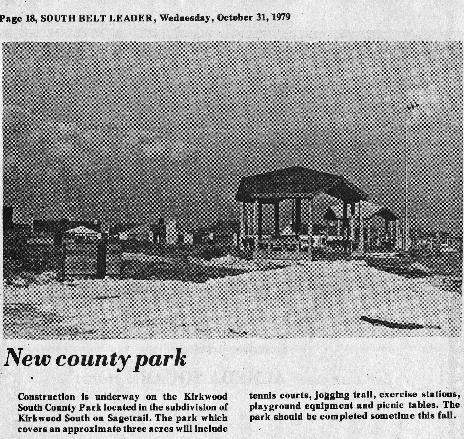 South Belt Houston Digital History Archive 10/31/79 Kirkwood South