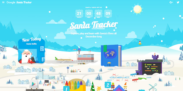 Google Santa Village Tracker