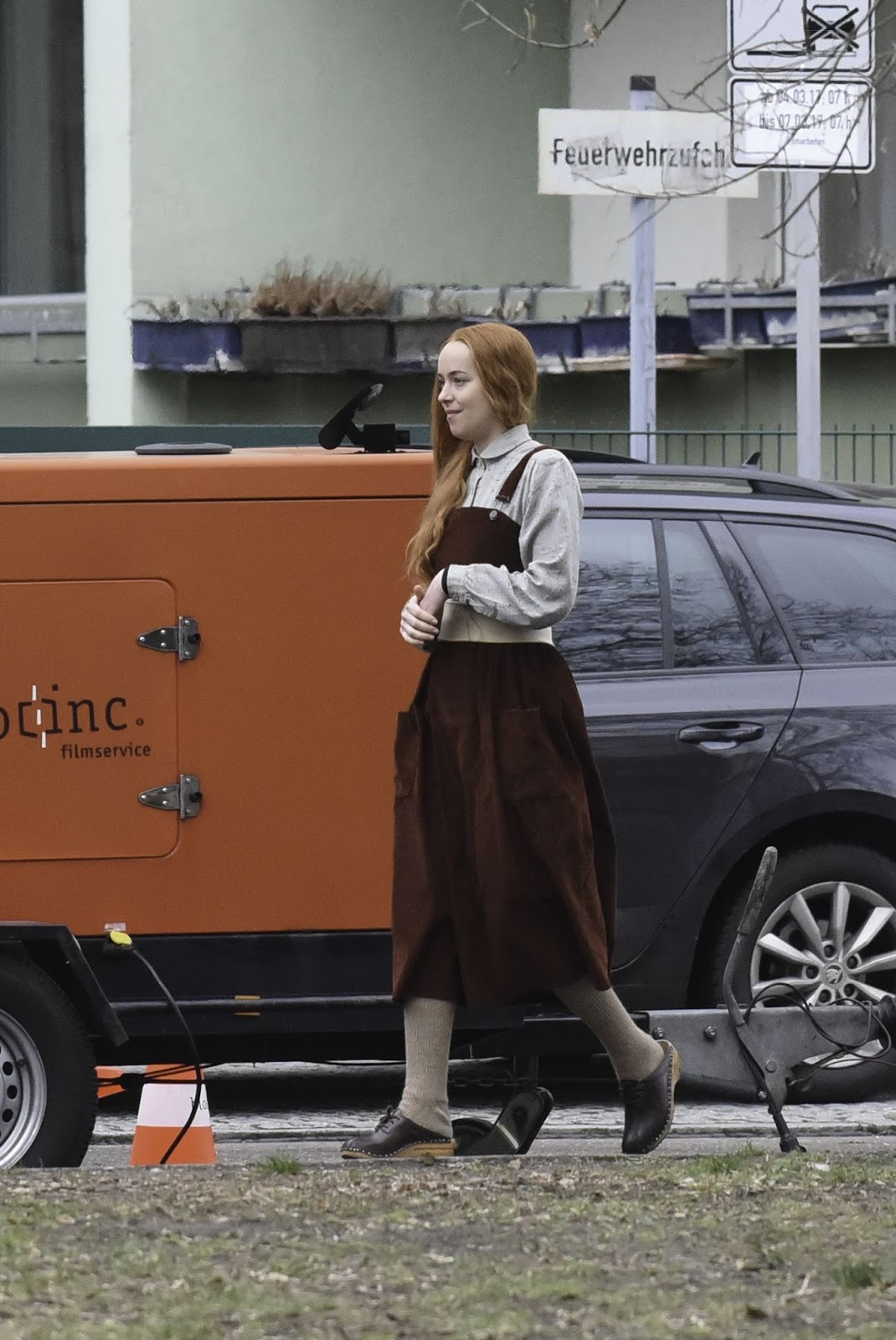 New Hqs Of Dakota On The Set Of Suspiria In Berlin Mar 6th Dakota Johnson Fans