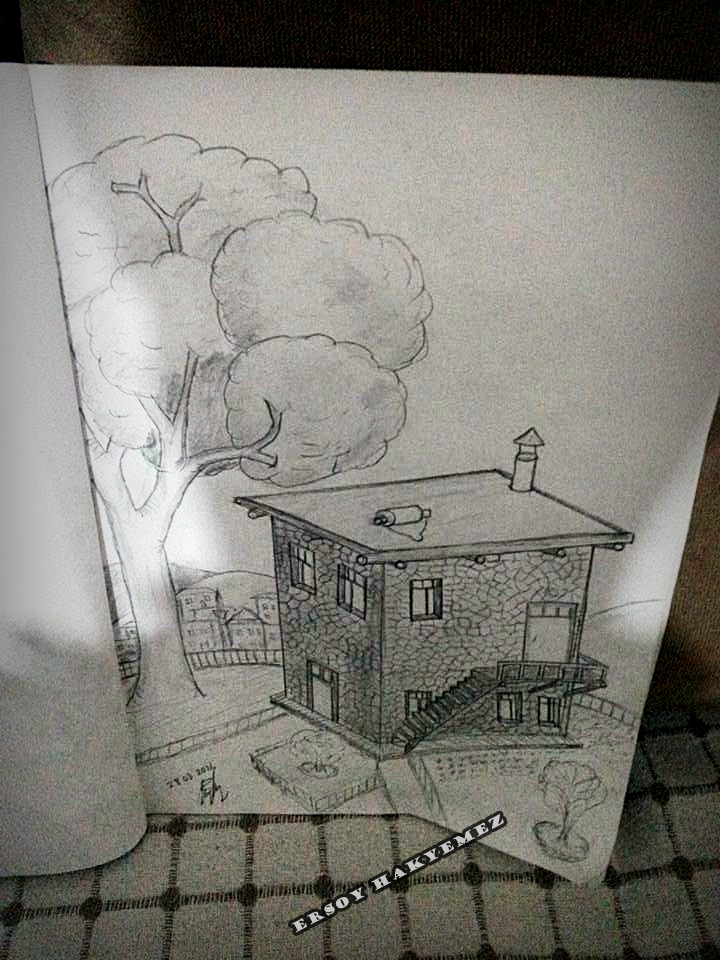 ersoy hakyemez den kara kalem calismasi