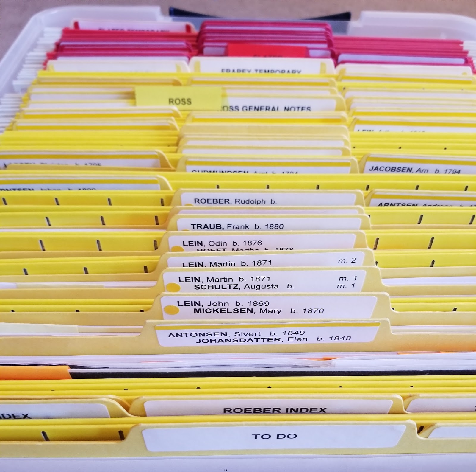 Just Another Gigi Color Coded Genealogy Filing System