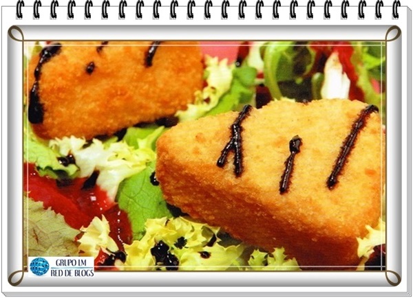 ENSALADA DE QUESO BRIE CON EMPANADO DULCE