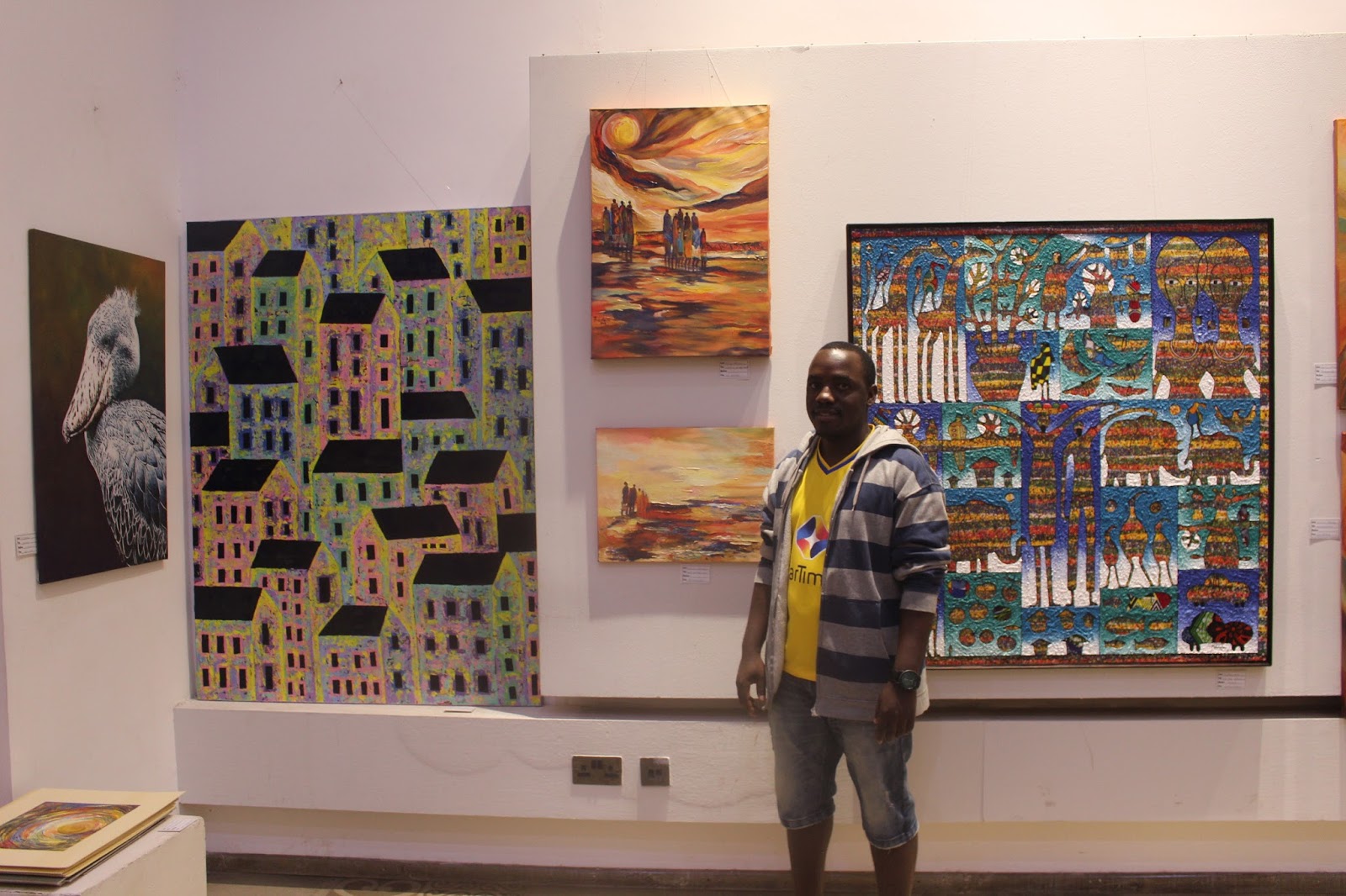 Kenyan Arts Review UGANDAN SIX PAINT THE WALLS BEAUTIFUL AT VILLAGE MARKET