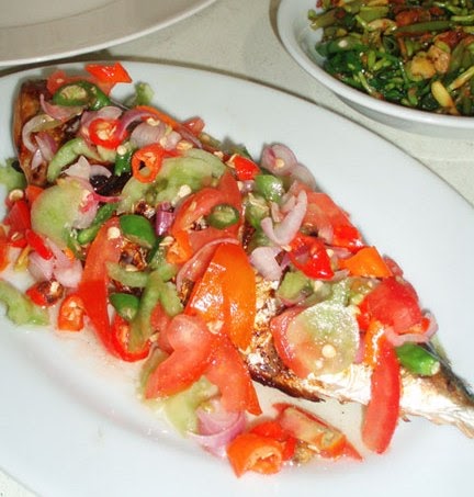 International Recipes: Grilled Fish Sambal Dabu-dabu (Ikan Bakar Sambal Dabu-dabu)