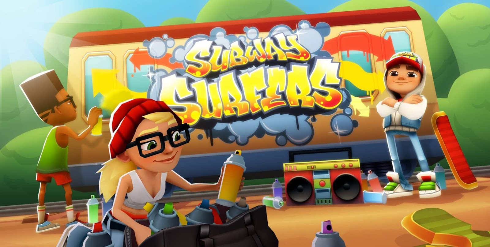تحميل لعبة صب واي سيرفرس Subway Surfers للاندورويد والآيفون آخر إصدار 2018 مجانا