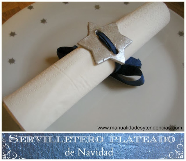 DIY servilletero navideño / Christmas napkin ring / anneau de serviette de table pour Noël