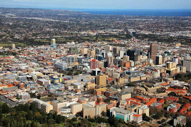 Foto aérea de Adelaide
