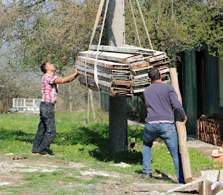 Getting ready to put it down on some beams Getting ready to put it down on some beams