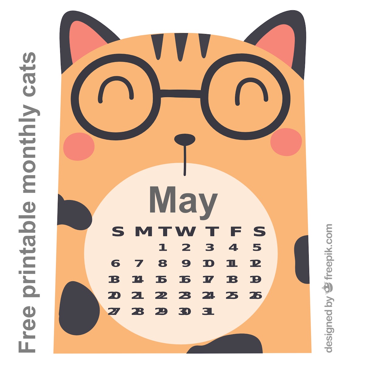 free cat images free printable monthly cat calendar cards with the