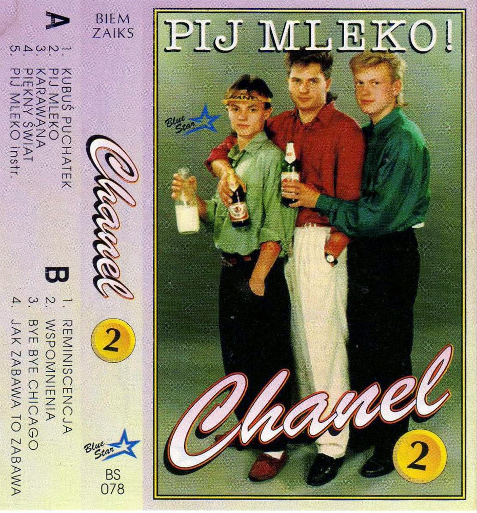 Disco polo na kasetach - Okładki: Chanel Pij mleko