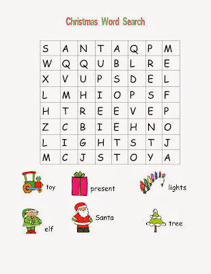 Christmas Word Search For Kids 1