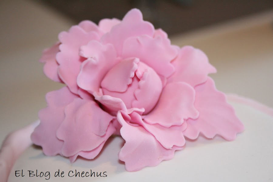 tarta con chocolate y fondant, el blog de chechus, chechus cupcakes