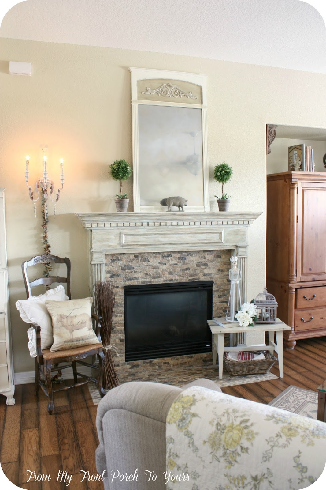 French Country Living Room From My Front Porch To Yours