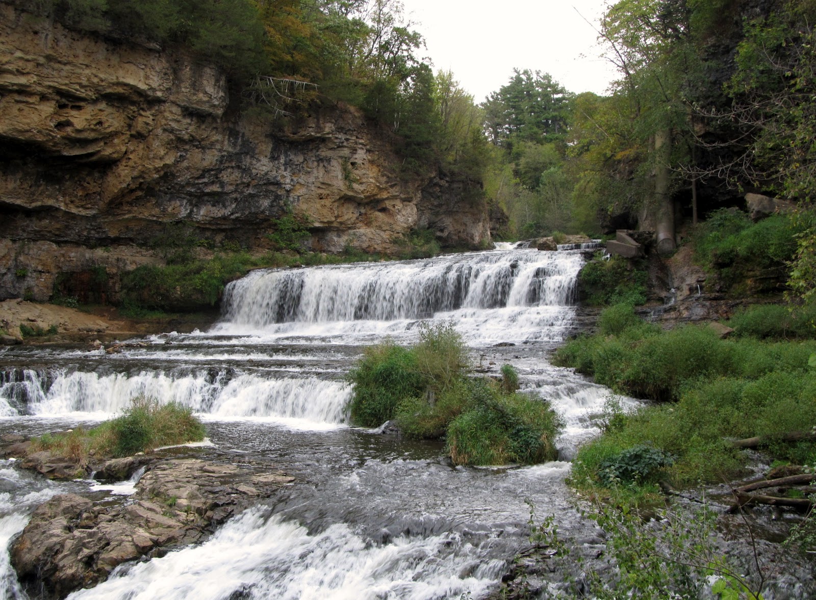 Midwest TwoHearted Trout Willow River Falls at Burkhardt