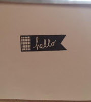 Hello - duo of Dachshunds - hand coloured DL Kraft card inside Hello - duo of Dachshunds - hand coloured DL Kraft card inside