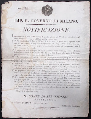 Regio governo di Milano - 5 notificazioni - documenti antichi Regio governo di Milano - 5 notificazioni - documenti antichi - collezionismo - annunci