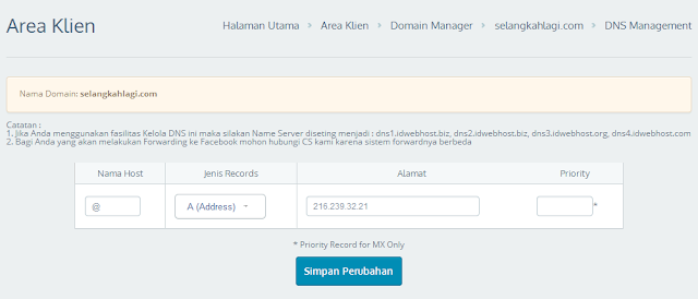 Tutorial Lengkap Cara Mengganti Domain .blogspot.com Menjadi .com (Blogger Custom Domain)