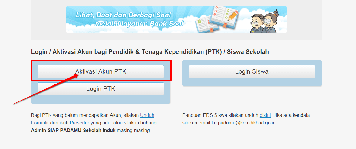 Panduan Aktivasi Akun PTK dan Cara Pengisian Data PTK Baru 