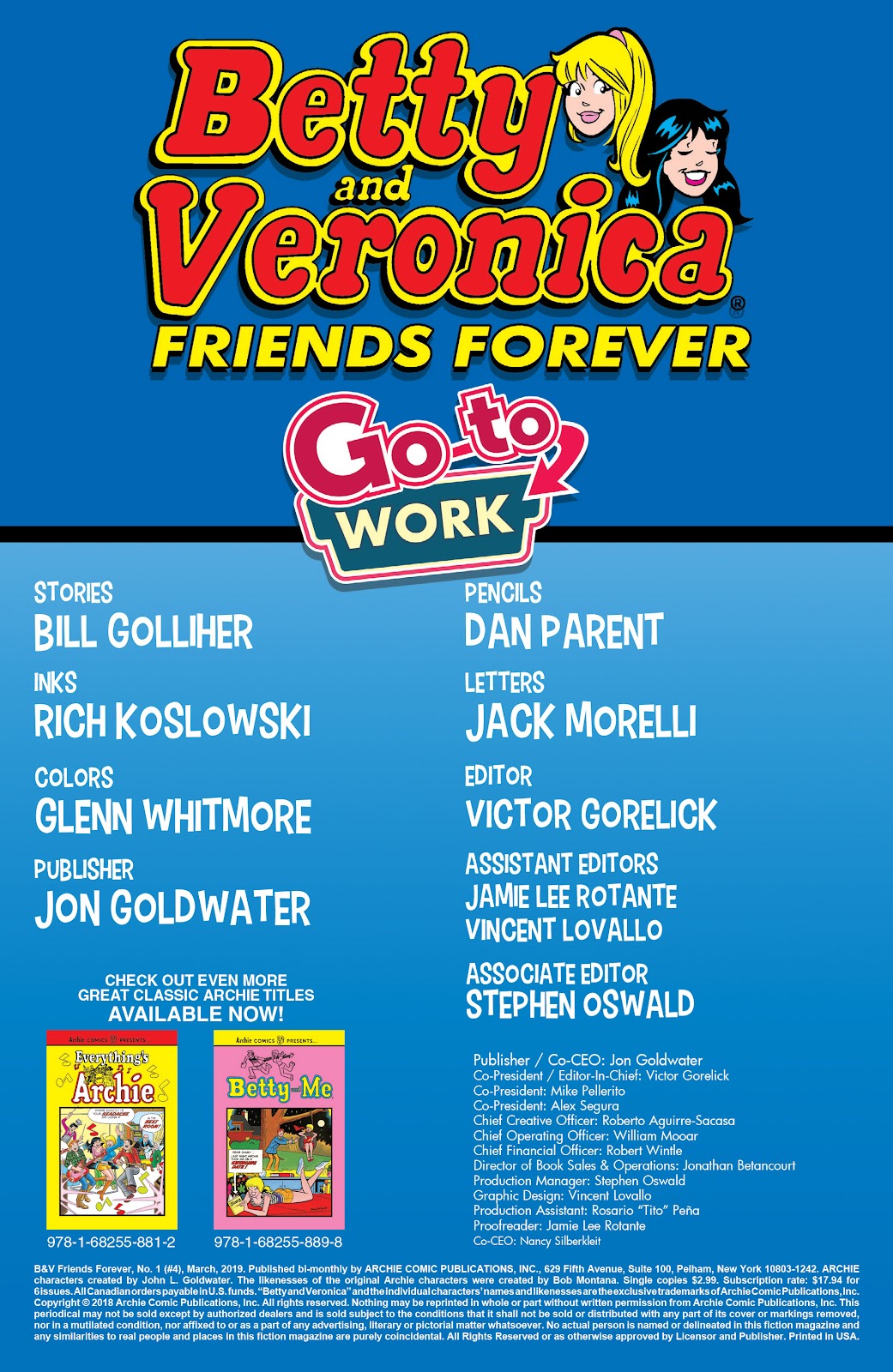 Read online Betty & Veronica Friends Forever: Go To Work comic -  Issue # Full - 2